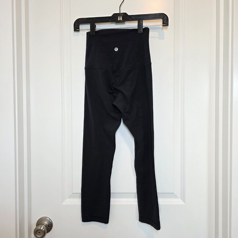 Lululemon Align Leggings Sz 2 Black High Rise Crop 21" Gym Workout
